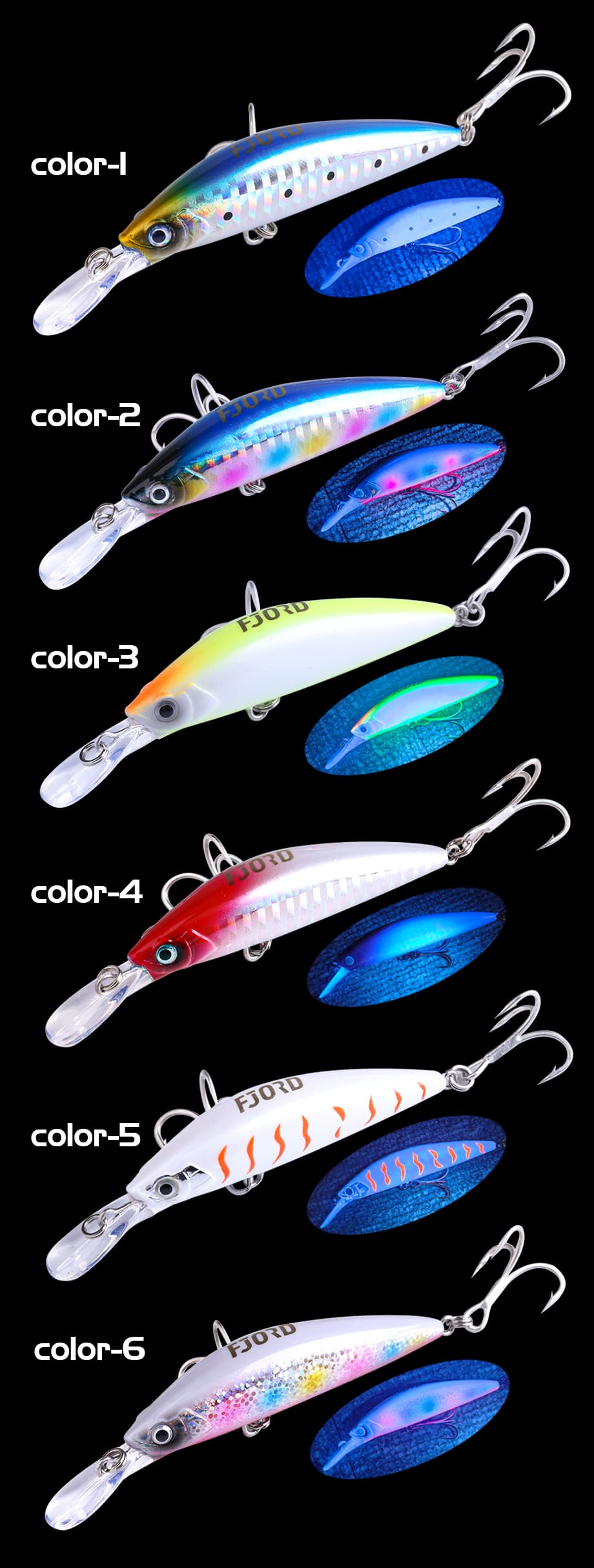 FJORD Stock Sinking Little 7Cm Minnow Lure 17g Fishing 3D Print Lures Japan Jerkbait Perch Twitching Lure detail 10