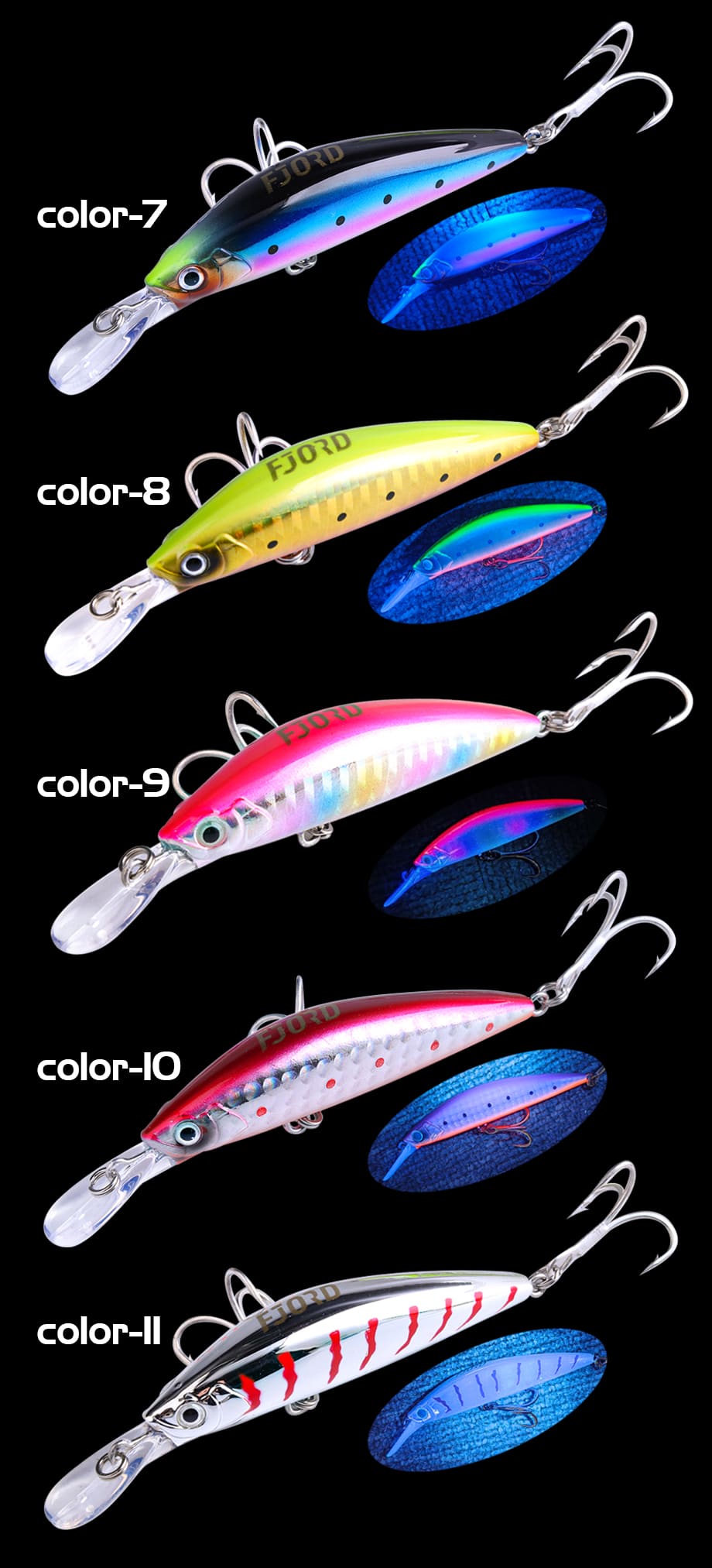 FJORD Stock Sinking Little 7Cm Minnow Lure 17g Fishing 3D Print Lures Japan Jerkbait Perch Twitching Lure detail 11