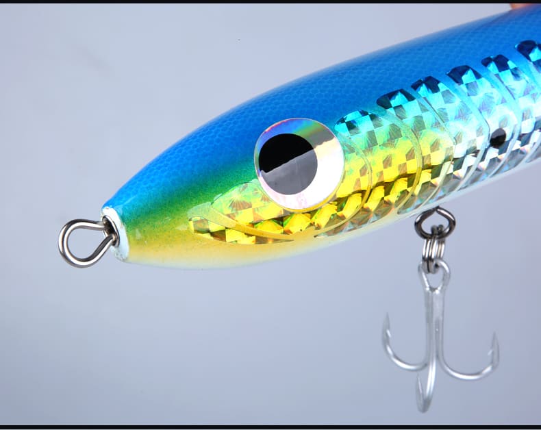 FJORD High Quality 60g 100g Wood Pencil Lure Long Casting Topwater Fishing Lure Sea Lures for Saltwater Fishing detail 9