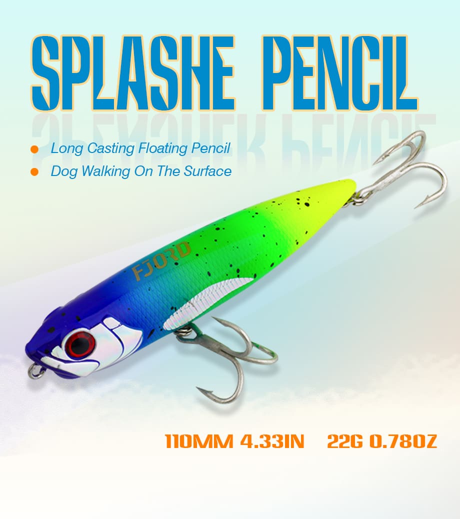 FJORD High Quality Customized Plastic Lure 110mm 22g Floating Saltwater Pencil Lure for River Lake Stream Artificial Hard Bait detail 1