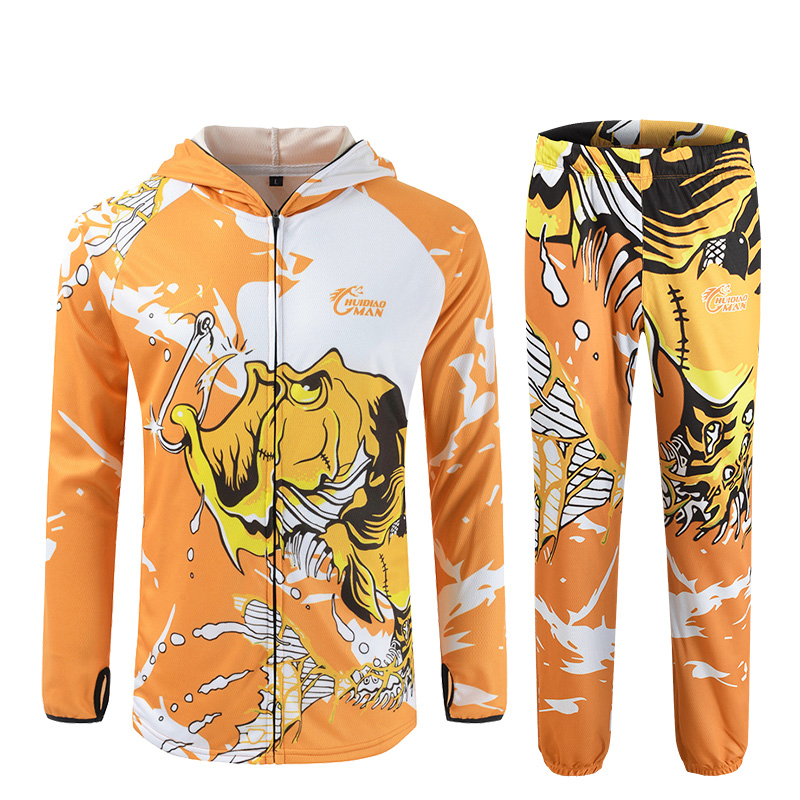 FJORD High Quality Full Custom Sublimation Fishing Shirts Long Sleeve UV Fishing Shirt for Men