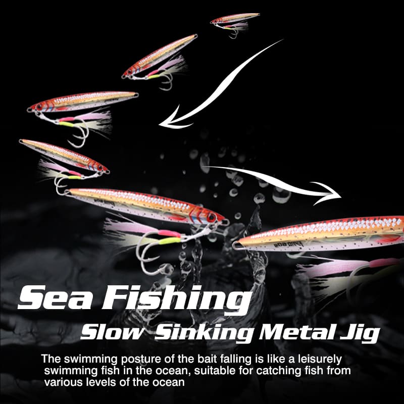 FJORD 2024 New Jig 40g 60g 80g 3D Fast Jigging Lure UV Saltwater Lures Glowing Metal JIG for Boat Fishing detail 8