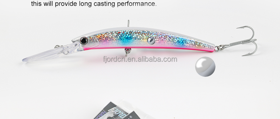 FJORD High Quality Floating Minnow Fishing Lure 17g 110mm Saltwater Lure Bass Trolling Lures detail 2