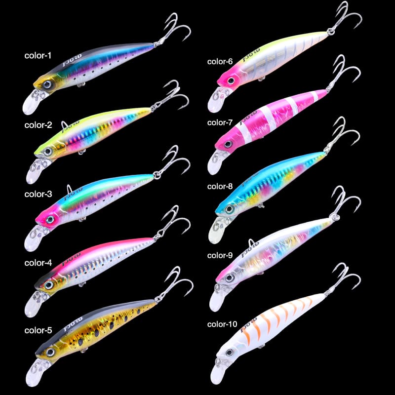 FJORD New Colors 90mm 31g Plastic Saltwater Minnow Fishing Lure Hard Plastic Lures with UV Light for Sea Fishing detail 6