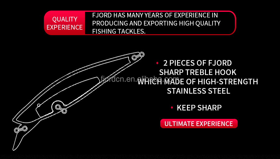 FJORD Costomzied Fishing Lure 31g 90mm Saltwater Minnow Lures UV Effect Bass Lures for Boat Fishing detail 6