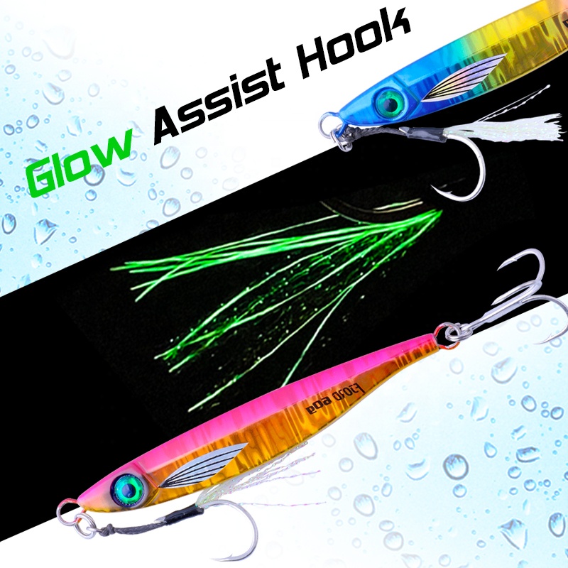 FJORD Customized 40g 60g  Glowing Jig  UV Metal Jigs New Saltwater Jigging Lure for Long Casting detail 5