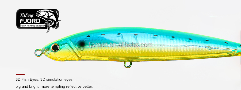 FJORD High Quality Floating Pencil Lure 64g 200mm Hard Plastic Lures for Tuna Fishing Saltwater Lures detail 5