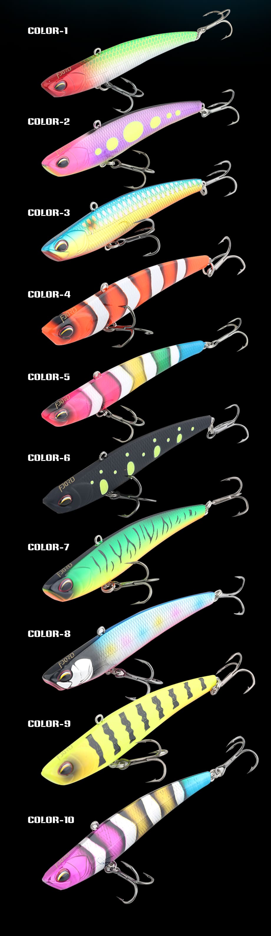 Long Casting VIB Sinking Vibration Lure 15g 80mm Metal Hard Bait for Boat Sea Fishing detail 2
