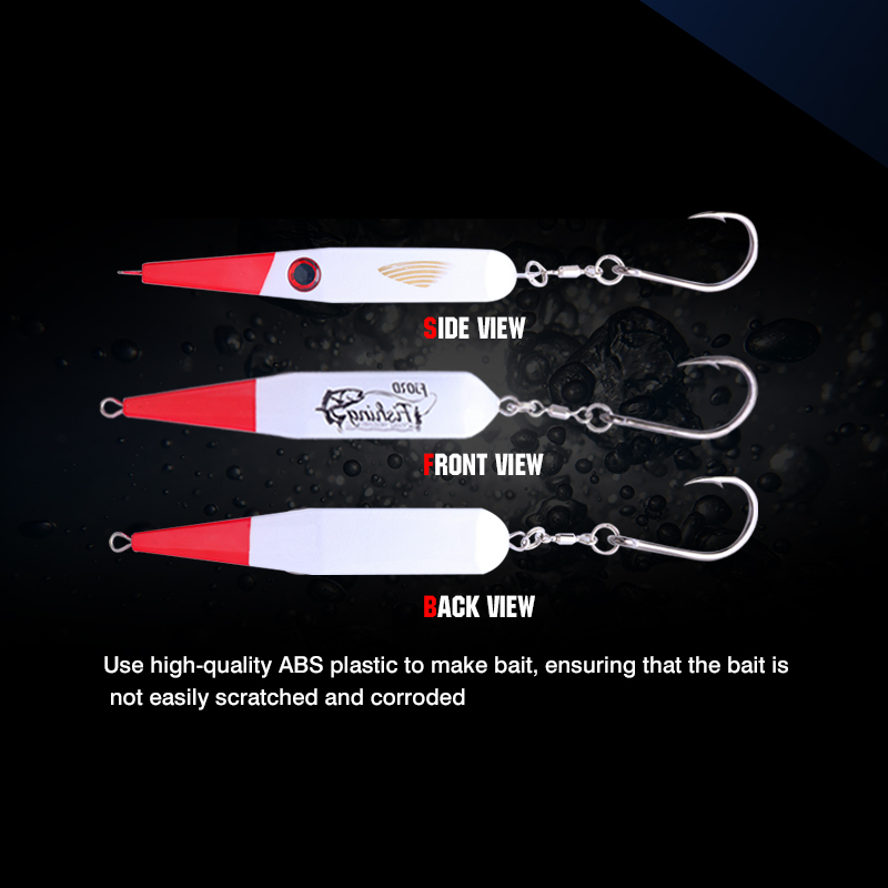 FJORD Sinking Rocket Pencil Lure 120mm 55g for Marlin & Pike ABS Material Saltwater Fishing Hard Bait detail 2