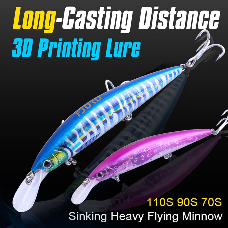 FJORD UV Effe 110mm 37g Hard Bait Game Fishing Lures Trolling Deep Diving Minnow Lure 110mm Sinking Lures Saltwater detail 3