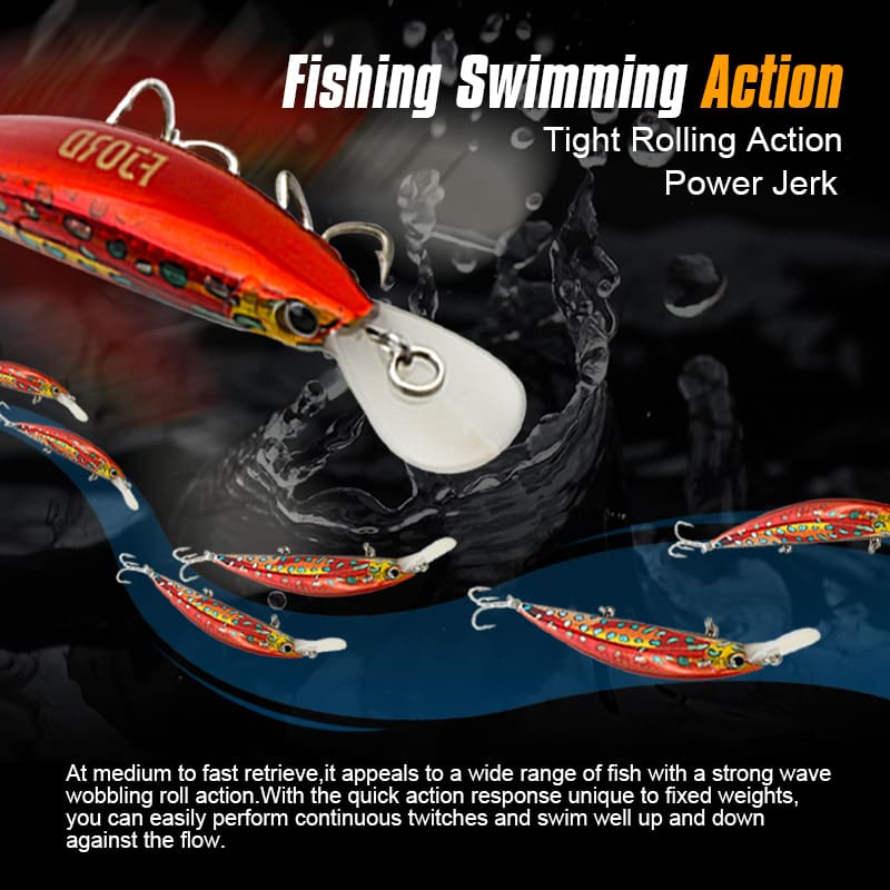 FJORD UV Effe 110mm 37g Hard Bait Game Fishing Lures Trolling Deep Diving Minnow Lure 110mm Sinking Lures Saltwater detail 5