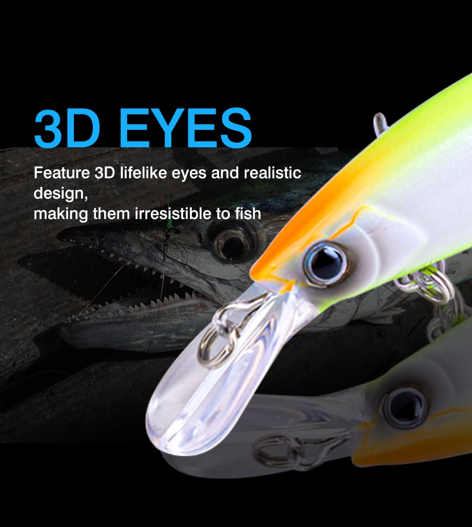 FJORD 37g 110MM Super Long Cast OEM 3D Printing Minnow Fishing Lure Game Trolling Lure Hard Bait detail 5