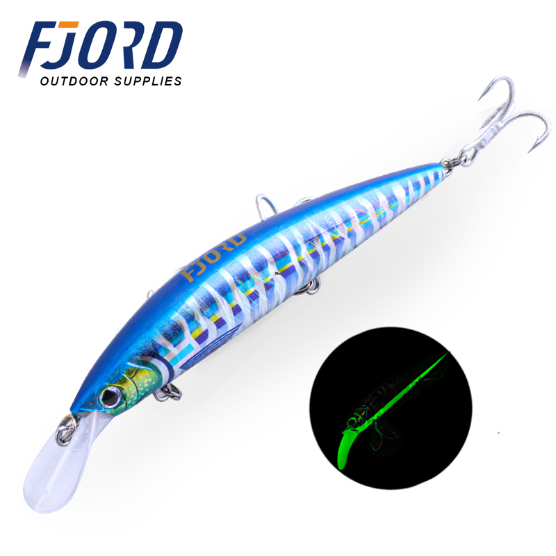FJORD Customized 37G 110MM Super Long Cast OEM 3D Printing Bottom Bait Salmon Lake Hard Bait