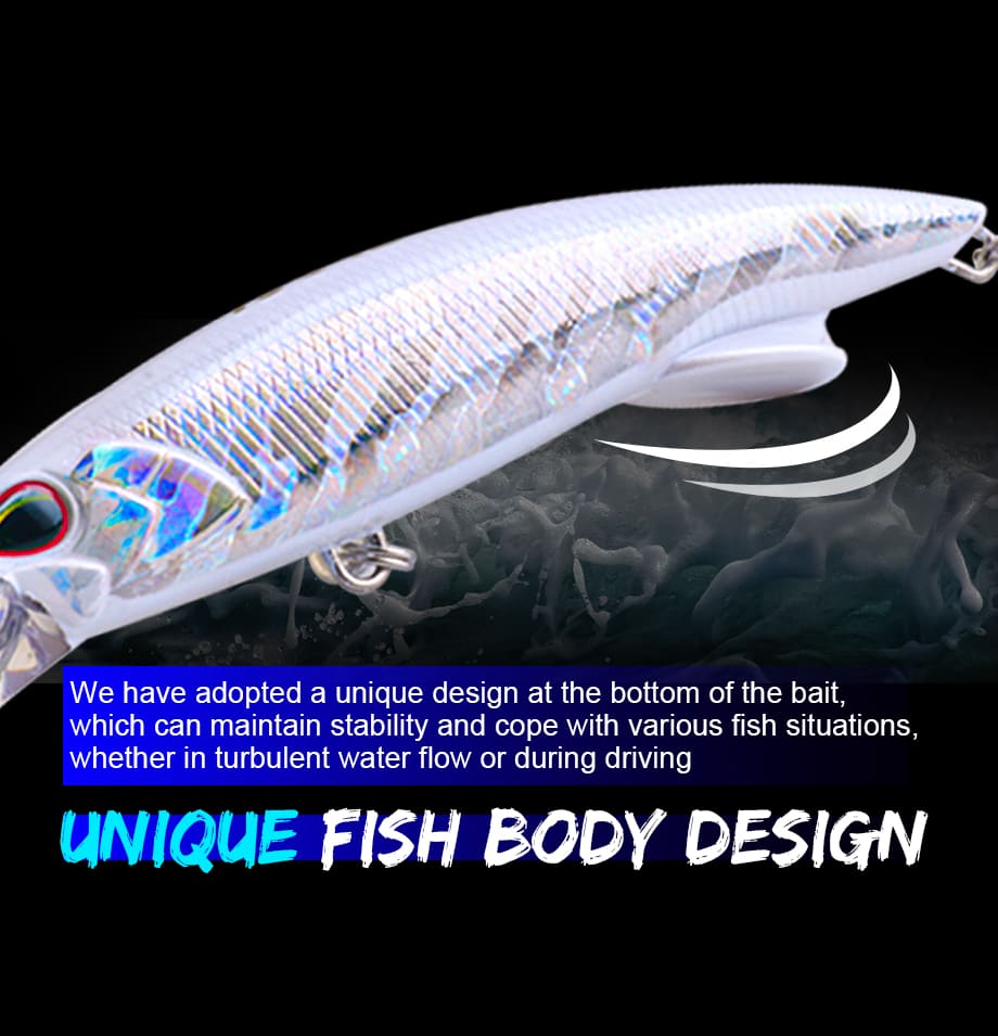 FJORD Customized Fishing  Lures 110mm Sinking Minnow 64g Tuna Lure Glow Shad Fishing Lures Saltwater Trolling detail 2