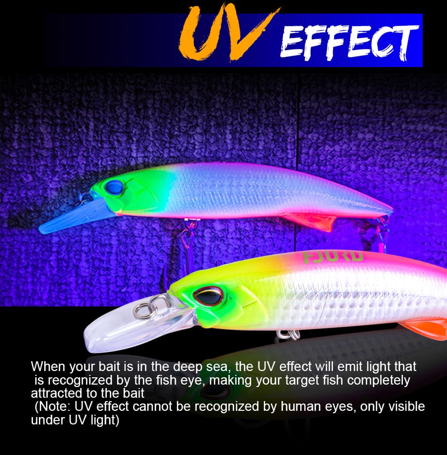 FJORD Customized Fishing  Lures 110mm Sinking Minnow 64g Tuna Lure Glow Shad Fishing Lures Saltwater Trolling detail 4