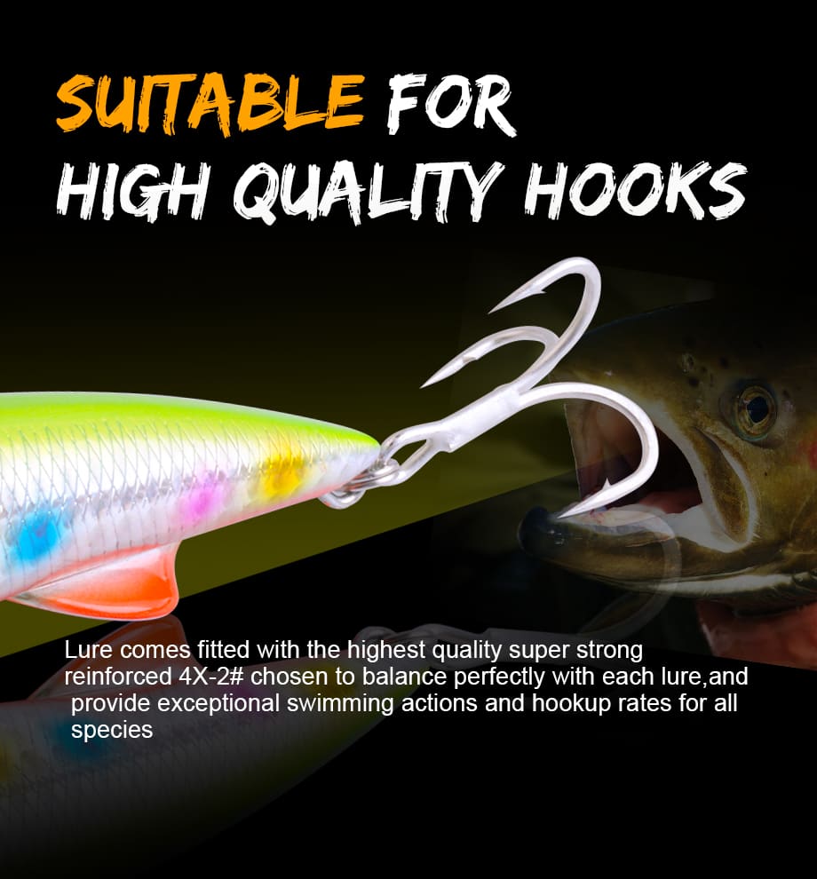 FJORD 110mm 64g Hard ABS Plastic Minnow Lures Saltwater Fishing Sinking Lures Metal High Quality Ocean Boat Fishing Equipment detail 7
