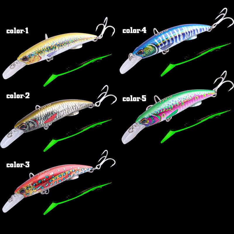 FJORD Best Selling 90mm 40g Hard Minnow Fishing Lure OEM Hard Plastic for Bass Species for River Fishing detail 3