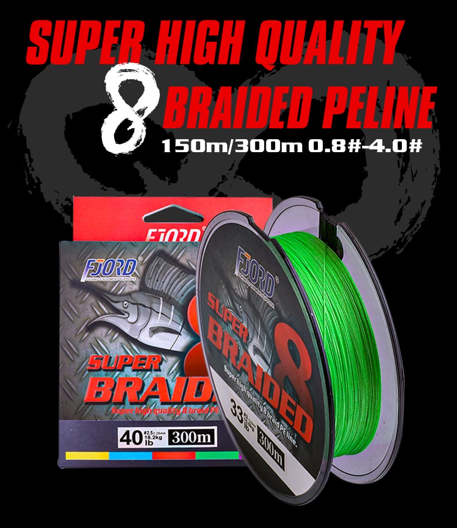 FJORD 300M 8 Strands 20-100LB PE Monofilament Fishing Line Super Strong Fishing Line Japan Multicolor detail 2