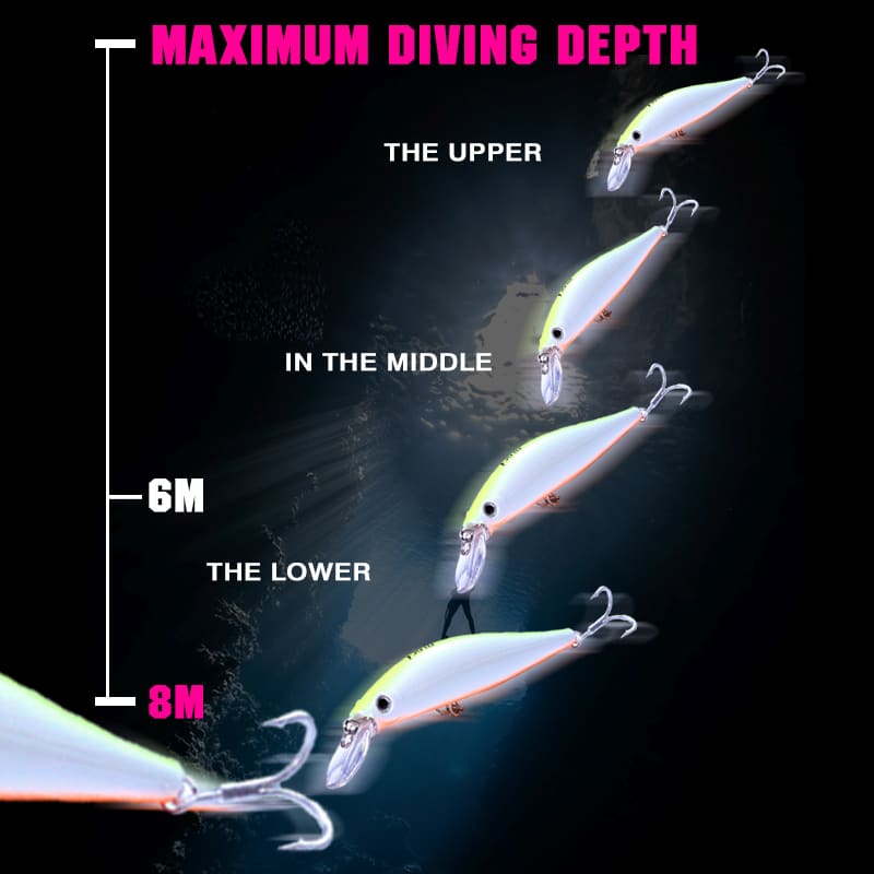 FJORD Wholesale 52g 130mm Saltwater Fishing Lures Heavy Sinking Minnow With UV Light for Boating Fishing detail 5