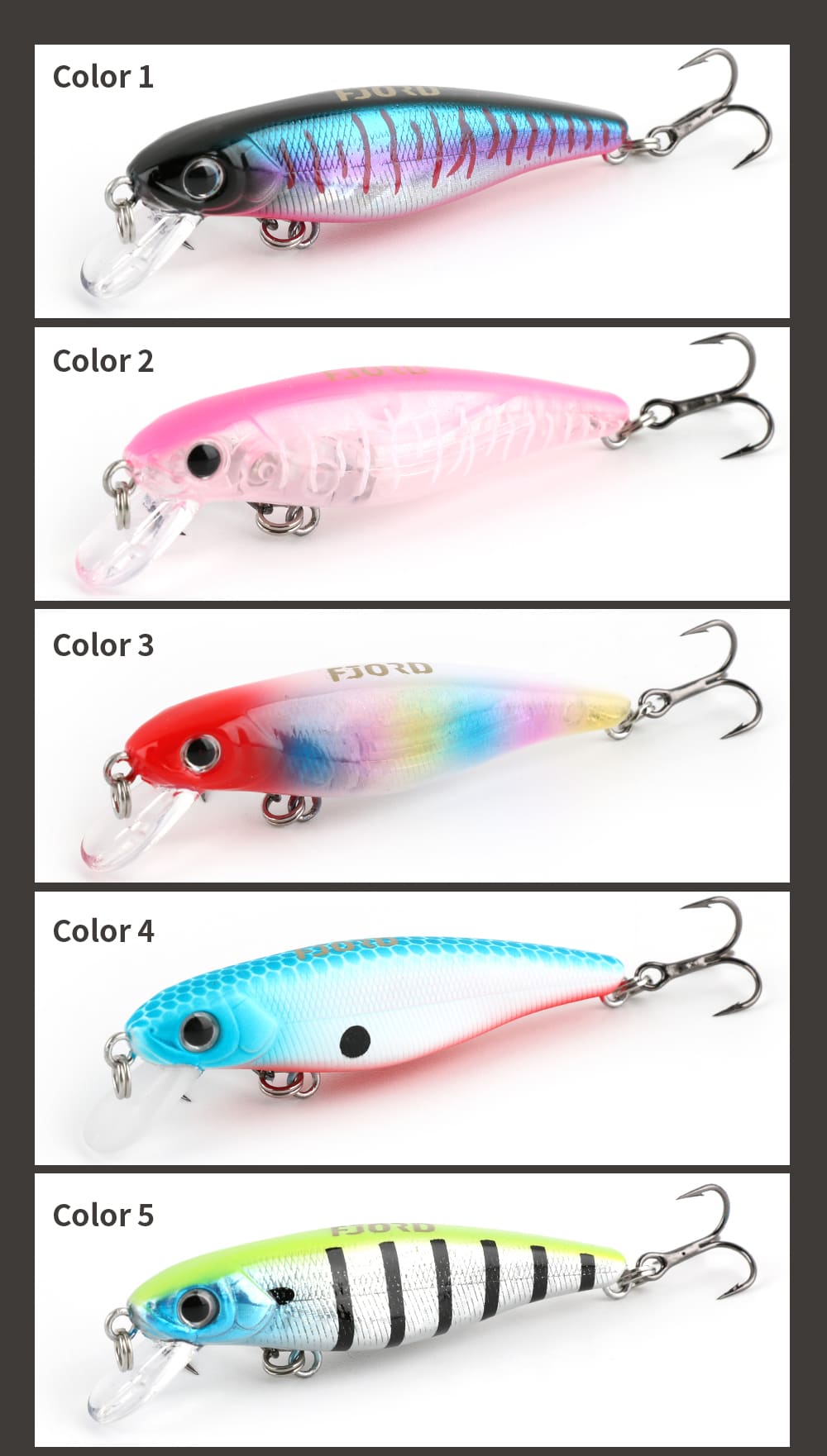 FJORD 12g 88mm Floating Minnow Lure Wholesale Hard Bait Jerk Bait Plastic Fishing Lure detail 1