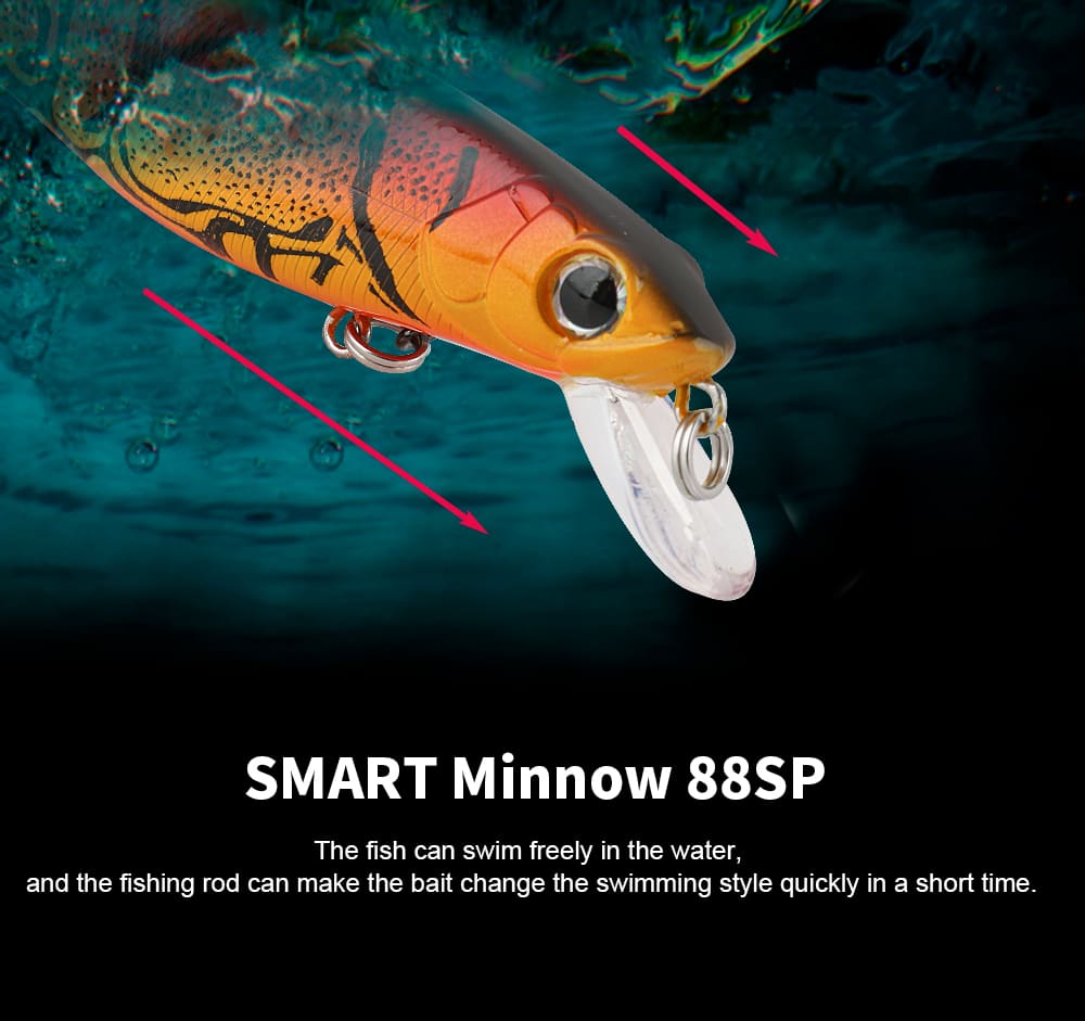 FJORD 12g 88mm Floating Minnow Lure Wholesale Hard Bait Jerk Bait Plastic Fishing Lure detail 2