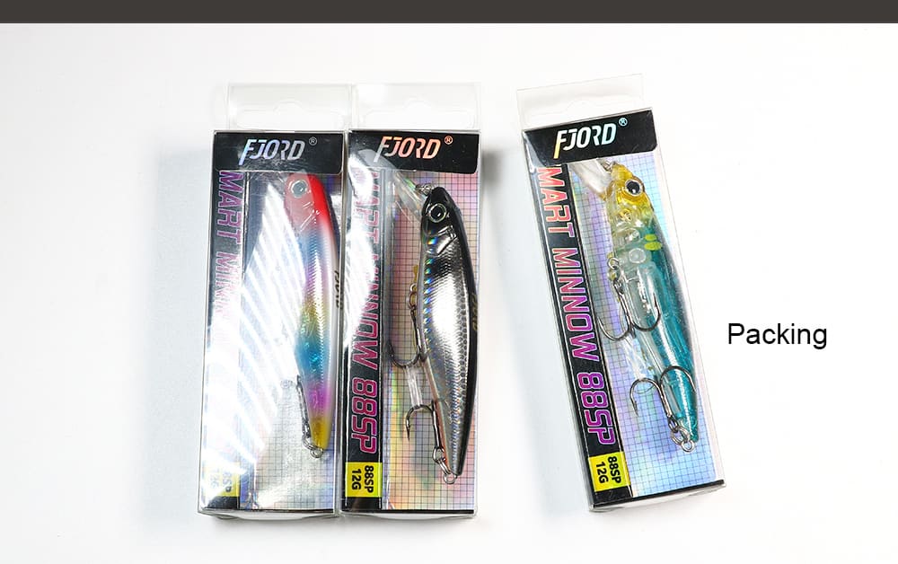 FJORD 12g 88mm Floating Minnow Lure Wholesale Hard Bait Jerk Bait Plastic Fishing Lure detail 9