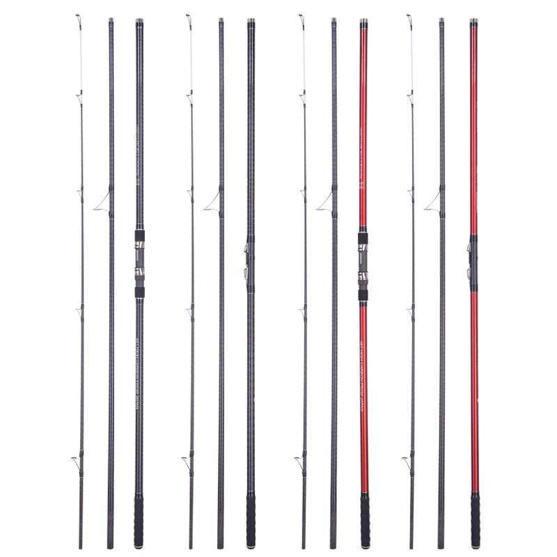 FJORD OEM 4.2m GLOW SURF ROD for Sea and Lure Fishing Fuji Guides and NS-7/ DPS Reel Seat for Carp and Bass Made of Carbon