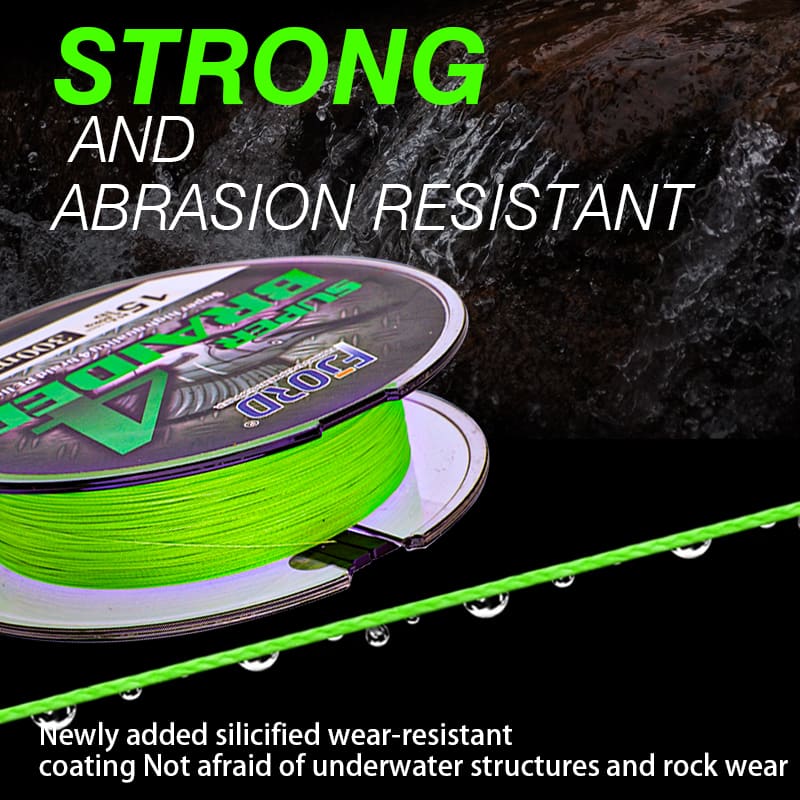 FJORD 300m 4-Braid High Strength PE Fishing Line Multicolor Buoyant Wire for Lake River Ocean Boat & Stream Fishing detail 4