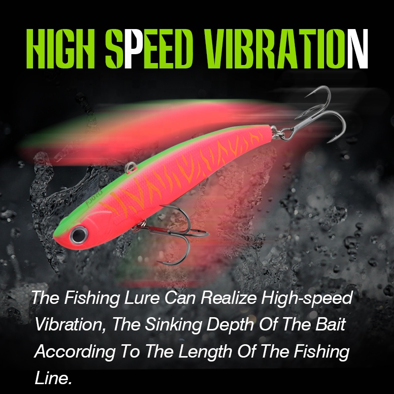 FJORD Customized  29G  Hard Sinking Lures  90mm Bottom Baits Vibration Lures ABS Plastic  Stock Made in China for Crap Bass detail 1