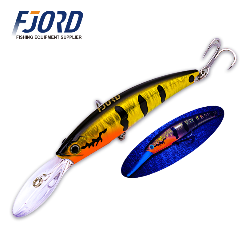 FJORD 120mm Luminous Floating Minnow Hard Lures 30g ABS Plastic Trolling Fishing Baits in River Lake Stream