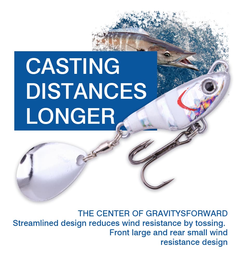 FJORD Sinking 14g Lead Hard Lures 18g Luminous VIB JIG Fishing Baits Rotating Sequins Sea Bass Salmon Pike Fish detail 4