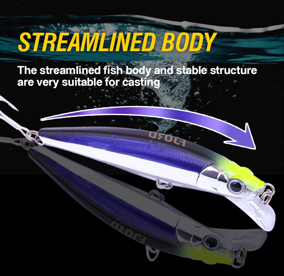 FJORD Sinking Fishing Lure 90mm 27g Artificial Hard Baits Minnow for Freshwater Saltwater detail 3