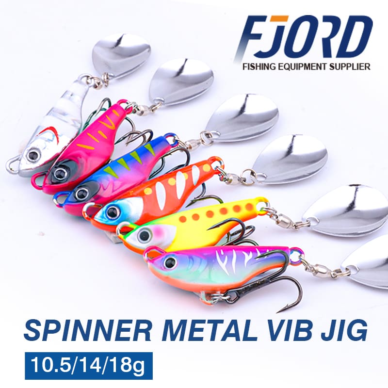 FJORD Metal Lead Material Bottom Baits 10.5g/14g/18g Luminous VIB Jig Baits for Ocean Lake Stream Fishing Freshwater Fish Bream detail 1