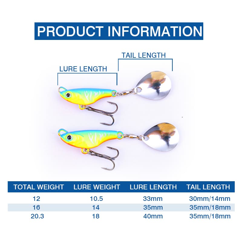 FJORD Metal Lead Material Bottom Baits 10.5g/14g/18g Luminous VIB Jig Baits for Ocean Lake Stream Fishing Freshwater Fish Bream detail 2