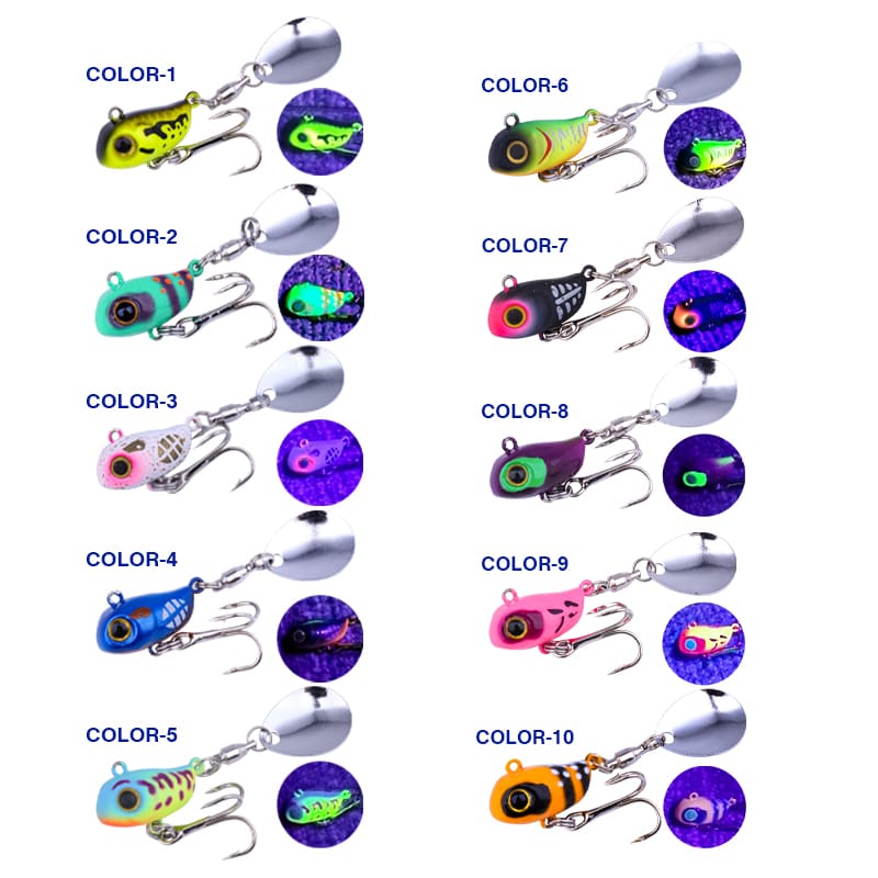 FJORD 10.5g 14g Sinking VIB Jig Fishing Lures Stainless Steel Lead Material Saltwater 3D Eyes Baits Spinner Zander Catfish detail 6