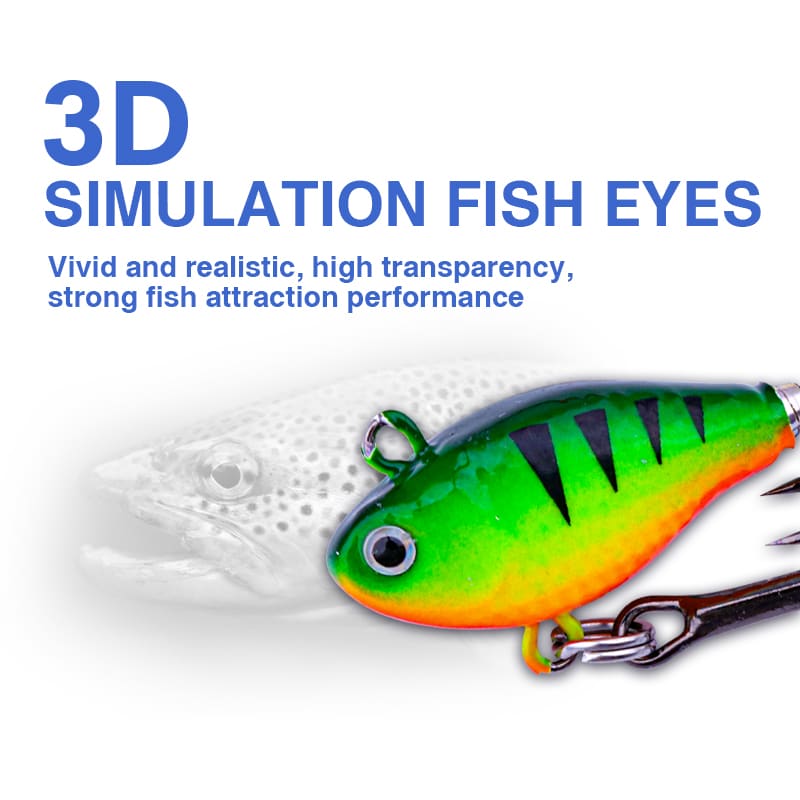FJORD Luminous 3D Simulation Eyes VIB Jig Lures 10.5g 14g 21g Sinking Lead Metal Artificial Baits Spinner Sea Bass River Lake detail 3