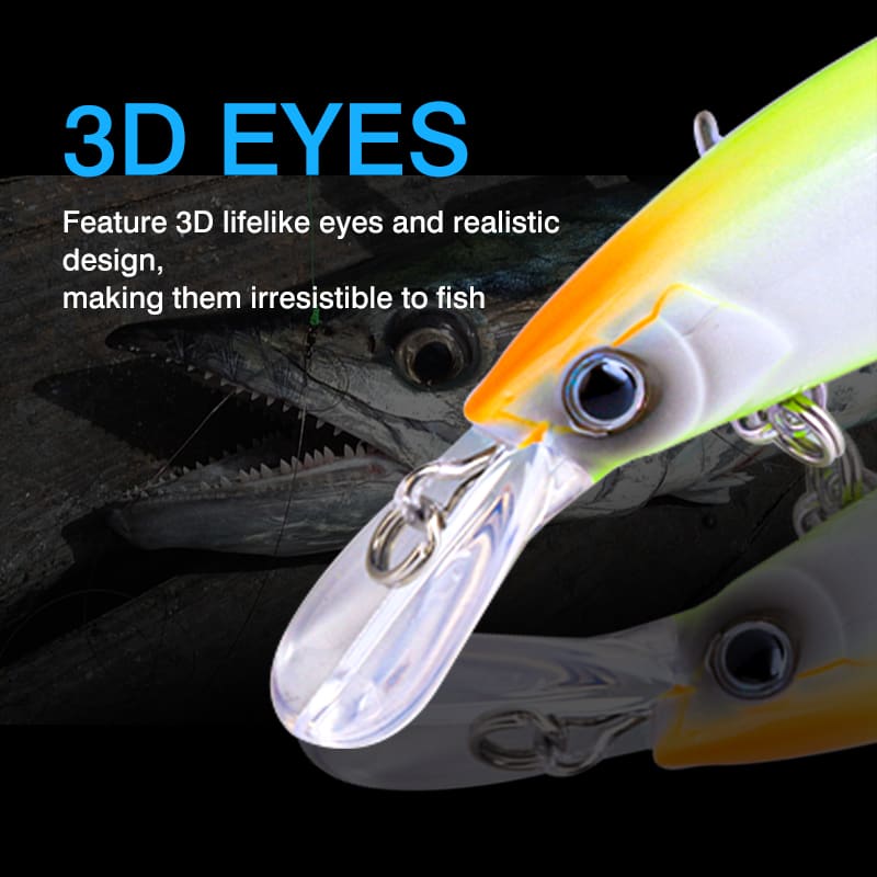 Wholesale 110mm 37g Artificial ABS Hard Plastic Printed Bait Minnow Saltwater Fly Fishing Lures for Lake and Stream detail 4