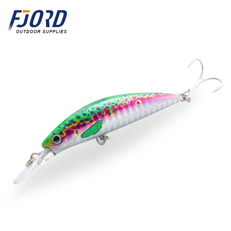 FJORD Artificial Minnow 70m 17g Deep Diving Metal ABS Minnow Hard Sinking Lure for Tuna Salmon Bream Zander detail 4