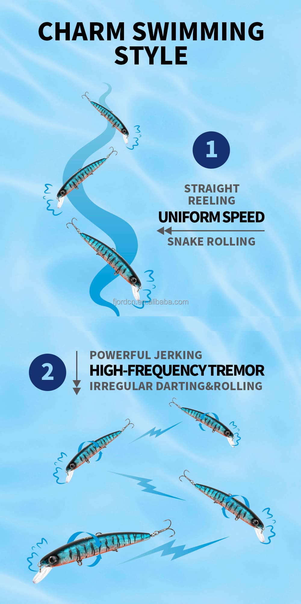 FJORD Suspending Fishing Minnow Lure Saltwater 92mm 9g Deep Diving Minnow Fishing Lures with Short Tongue Board detail 2