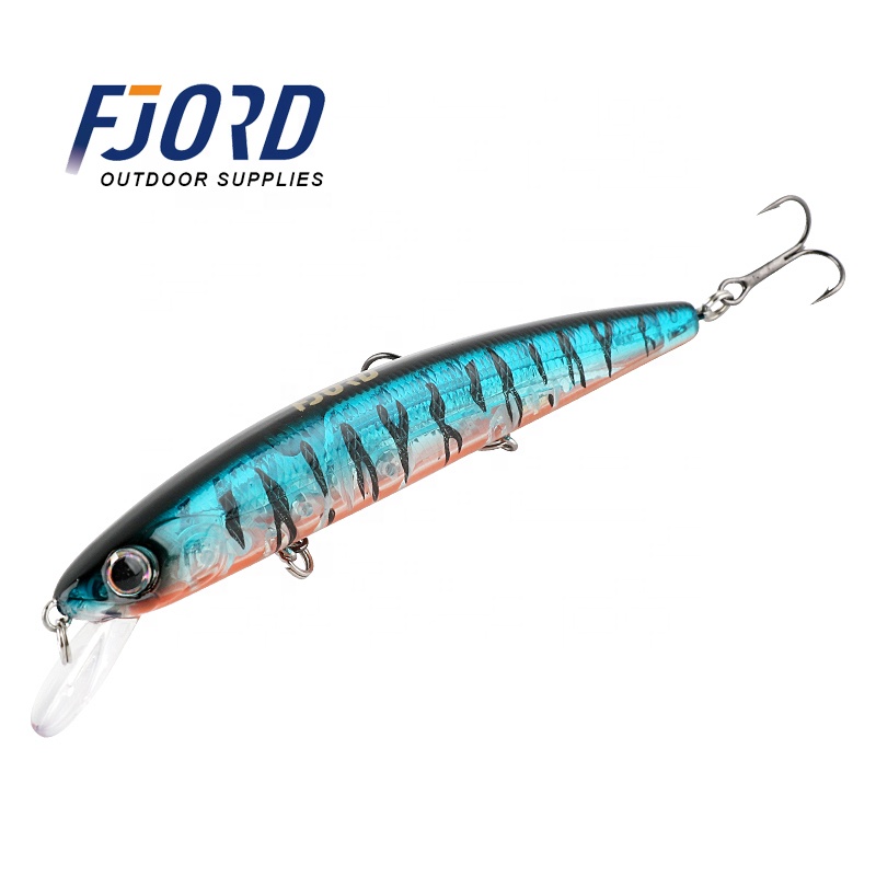 FJORD Suspending Fishing Minnow Lure Saltwater 92mm 9g Deep Diving Minnow Fishing Lures with Short Tongue Board