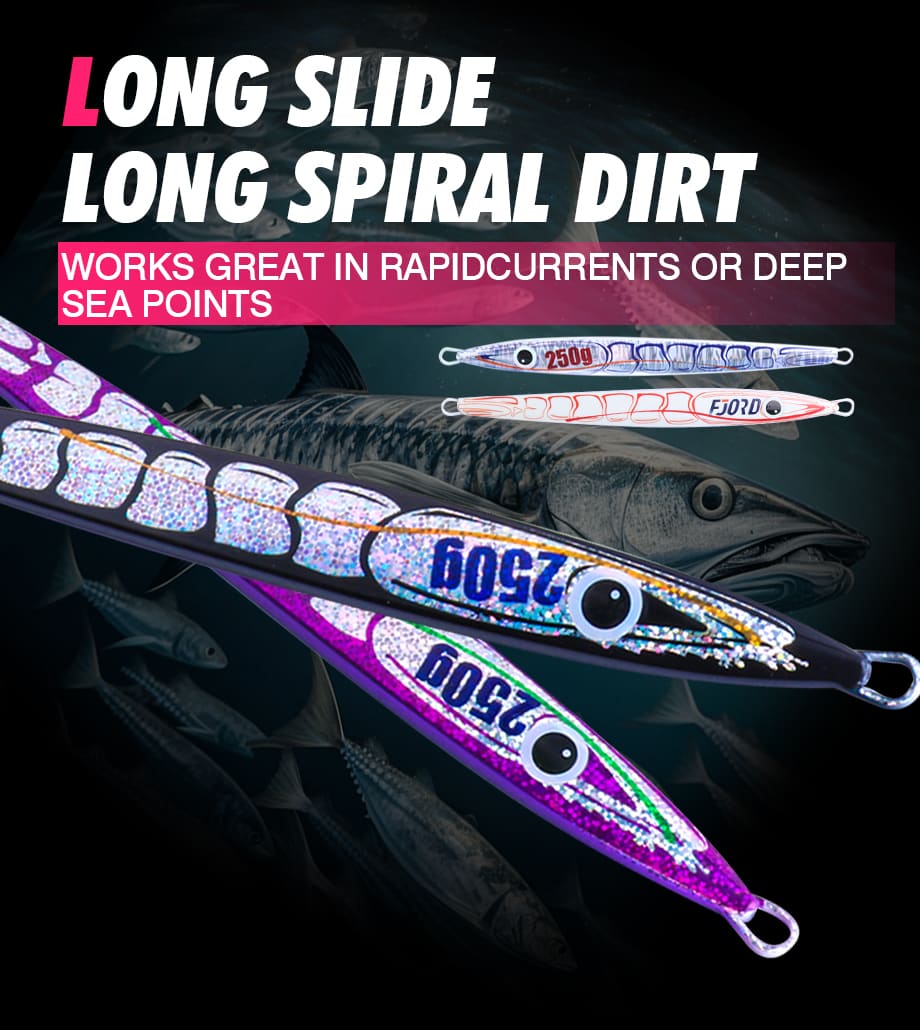FJORD Metal Heavy Luminous Fishing Lures 60g 150g 200g 250g Heavy Slow Pitch Jig 3D Shape Saltwater Lake & River Without Hooks detail 5