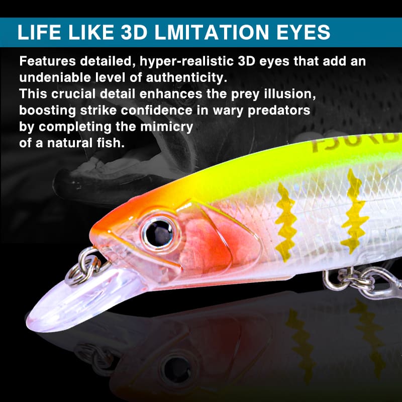 FJORD High Quality ABS Plastic Hard Lures 120mm/26g 140mm/37g Floating Minnow Lures for Sea Bass & Salmon Fishing detail 6