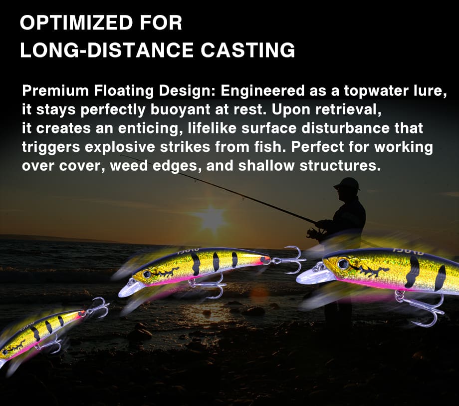 FJORD High Quality ABS Plastic Hard Lures 120mm/26g 140mm/37g Fishing Minnow Floating Lures for Fishing detail 4
