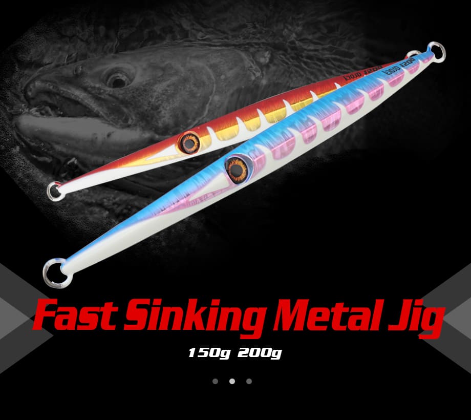 FJORD Fast Sinking Vertical Jig Speed Jigging Lure 100g  Metal Jig for Salmon Sea Bass Sea Fishing detail 1