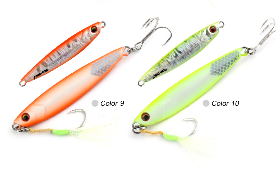 FJORD Cast Metal Slow Pitch Jig 60g Lead Metal Epoxy Resin Fast Jigging Saltwater Boat Fishing detail 1