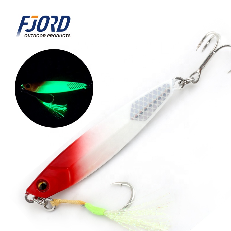 FJORD Cast Metal Slow Pitch Jig 60g Lead Metal Epoxy Resin Fast Jigging Saltwater Boat Fishing