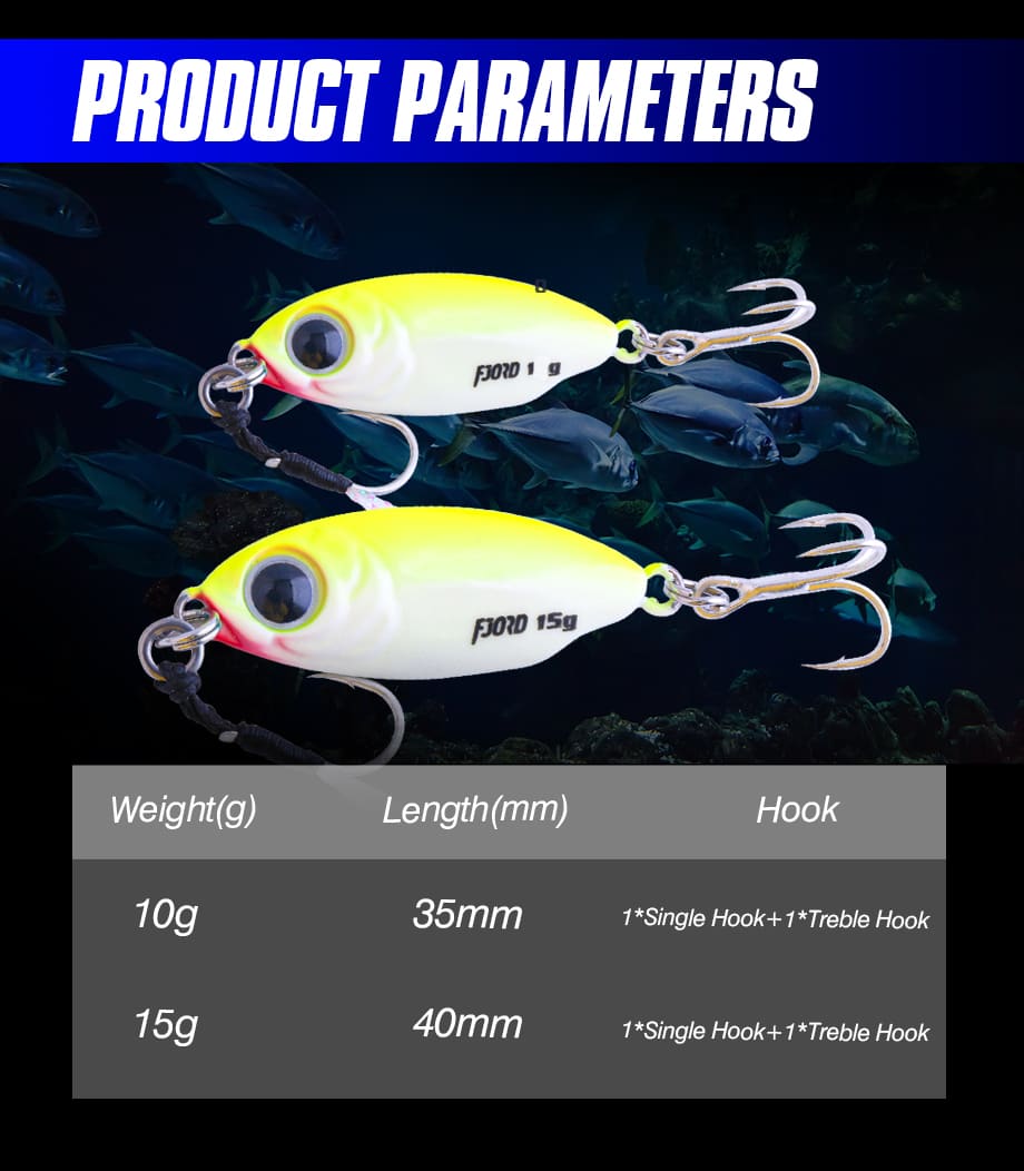 FJORD Metal Jig Lure Lead Fish Casting Slow Jigging Lure 40g Hard Lure Swimbait detail 1