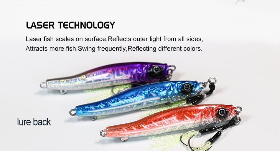 FJORD S Type Lead Slice Printed Metal Jig 100g Saltwater Sea Fishing Bottom Bait Tuna Seabass Lure detail 1