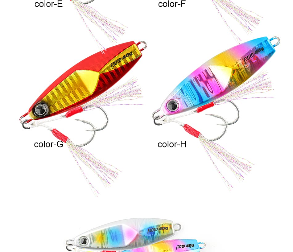 FJORD Spanish Mackerel Red Snapper 15g 20g 30g 40g Fast-Pulling Lead Artificial Bait detail 4