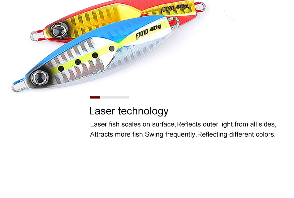 FJORD Spanish Mackerel Red Snapper 15g 20g 30g 40g Fast-Pulling Lead Artificial Bait detail 8